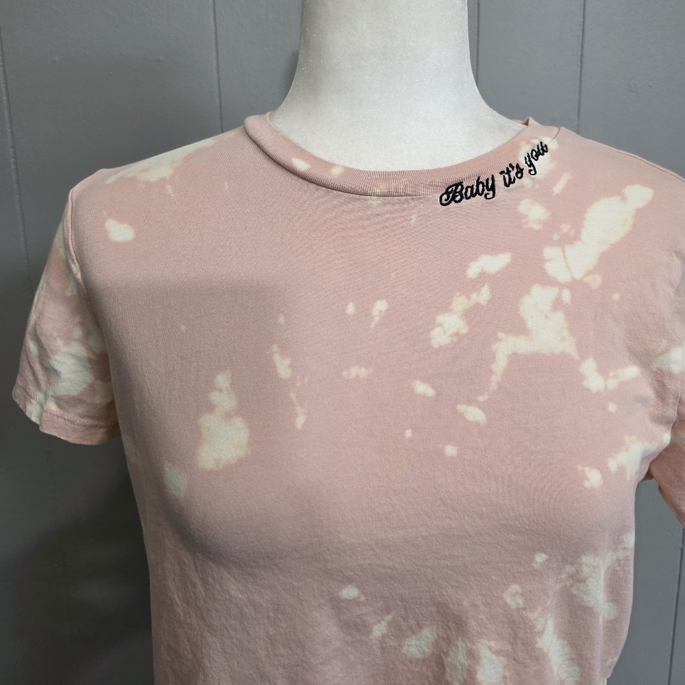 H&M Divided Baby It You Bleach Dye Top Size M - Picture 4 of 10